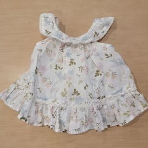 The Prairie By Rachel Ashwell Floral Ruffle Baby Dress 3-6 Months